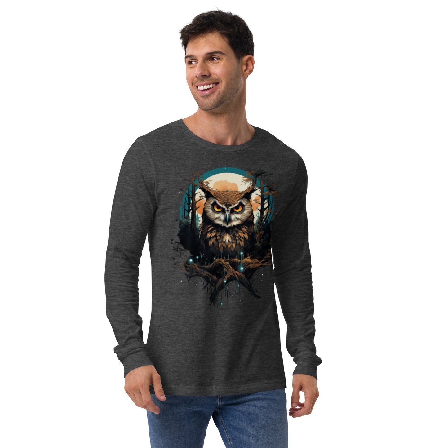 Evil Eye Owl - Unisex Long Sleeve Tee