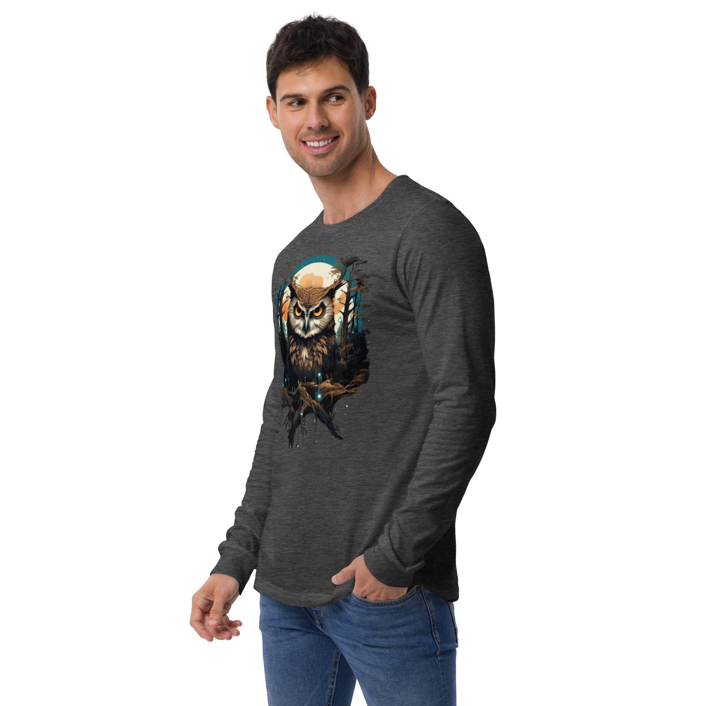 Evil Eye Owl - Unisex Long Sleeve Tee