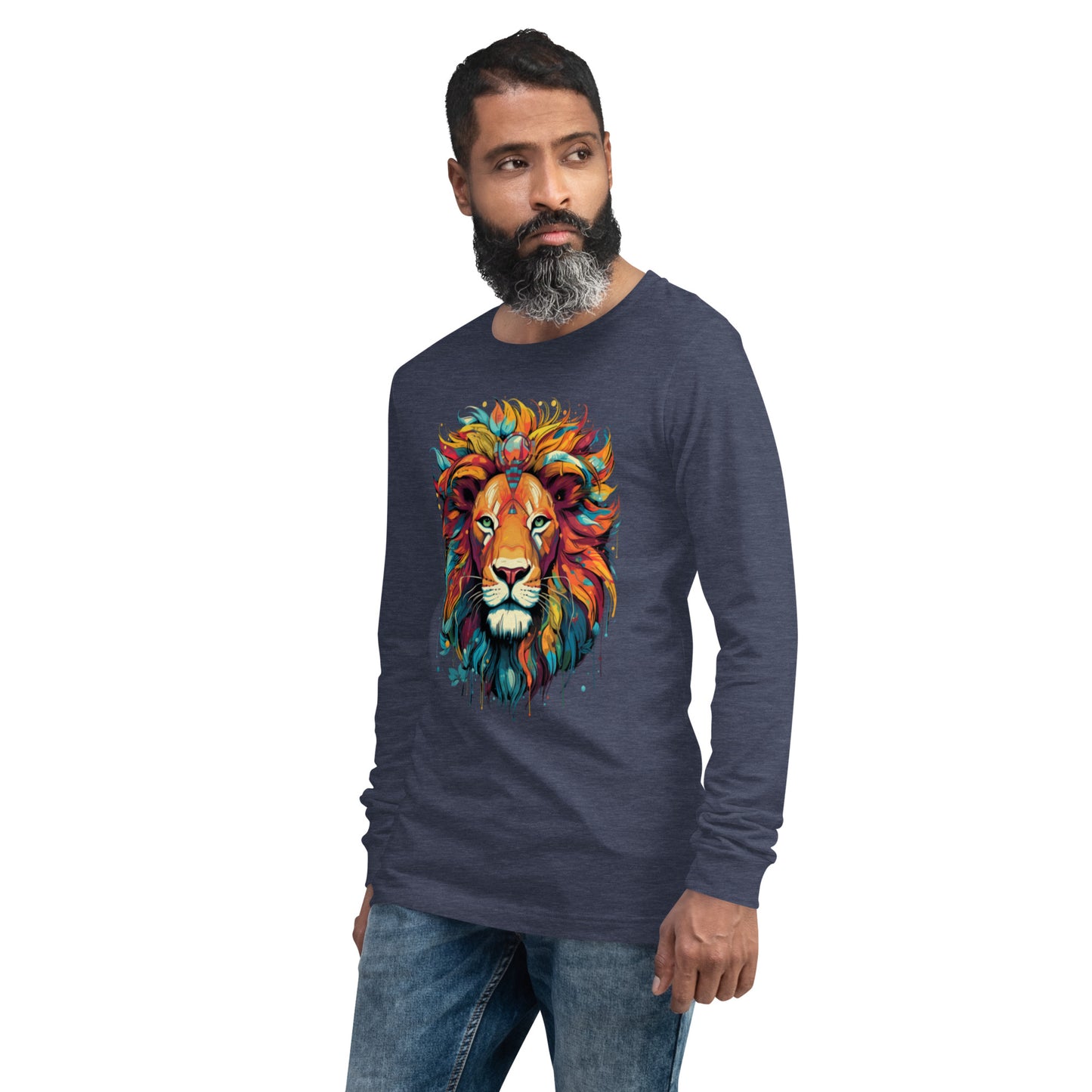 Sr. Dazzling the Lion - Unisex Long Sleeve Tee