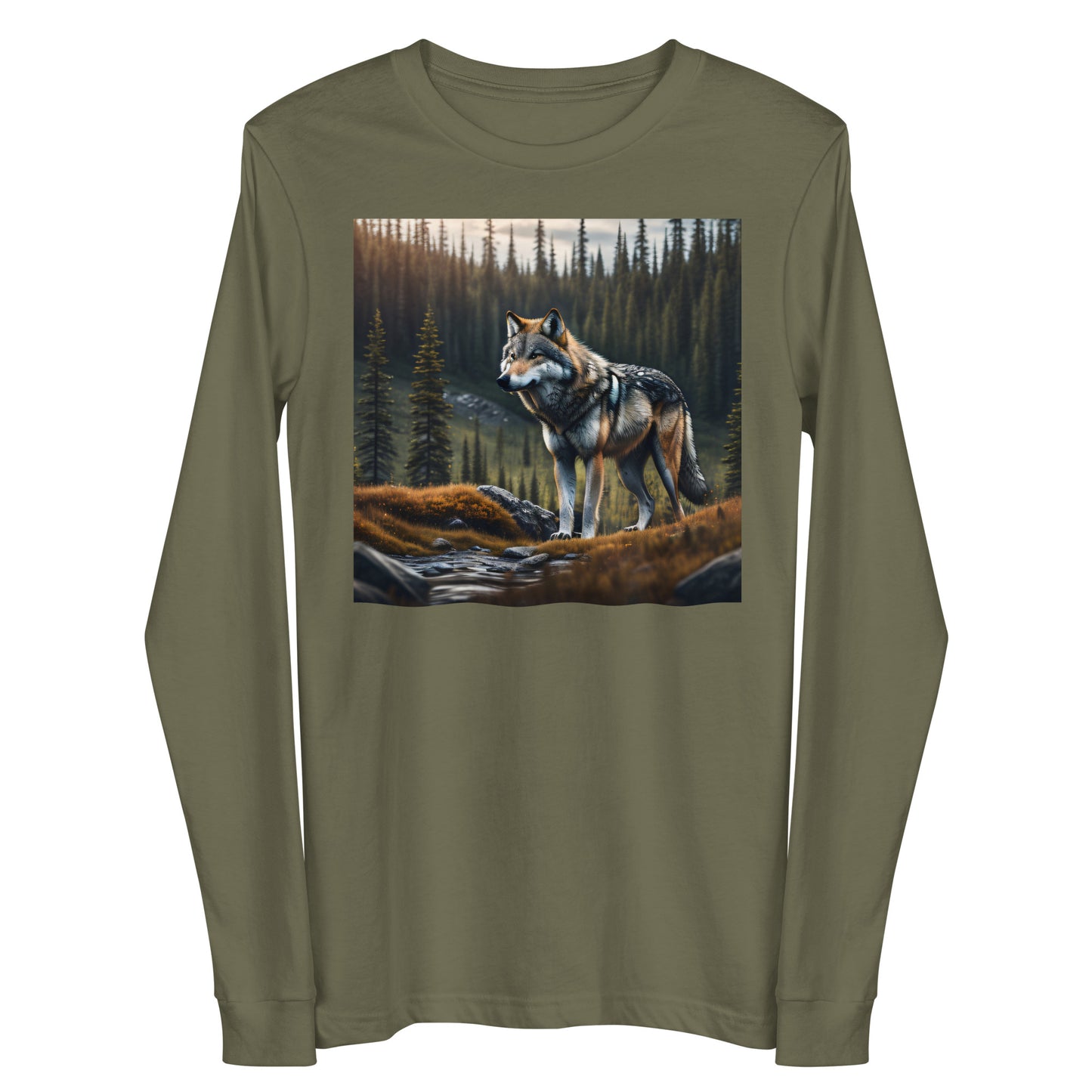 Wilderness Wolf Unisex Long Sleeve Tee