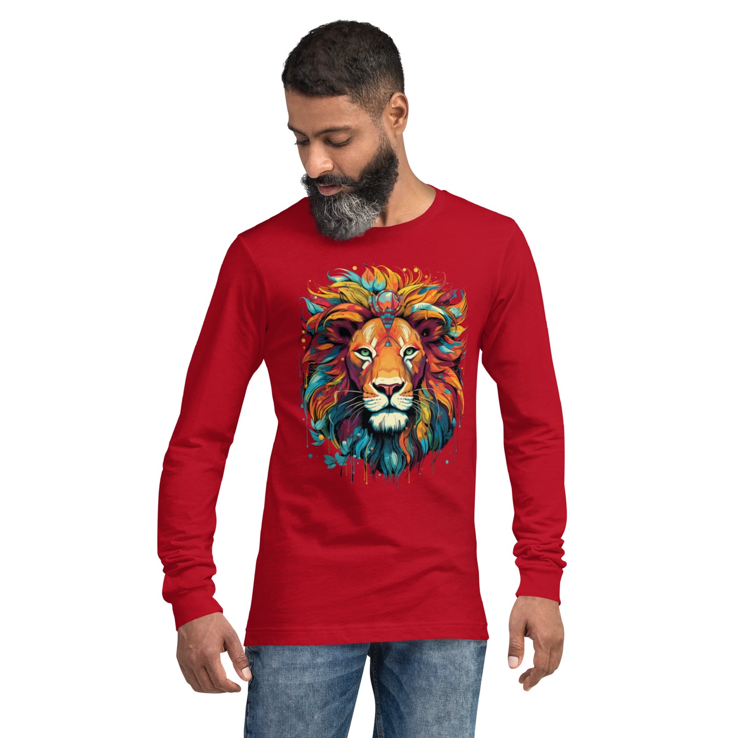 Sr. Dazzling the Lion - Unisex Long Sleeve Tee