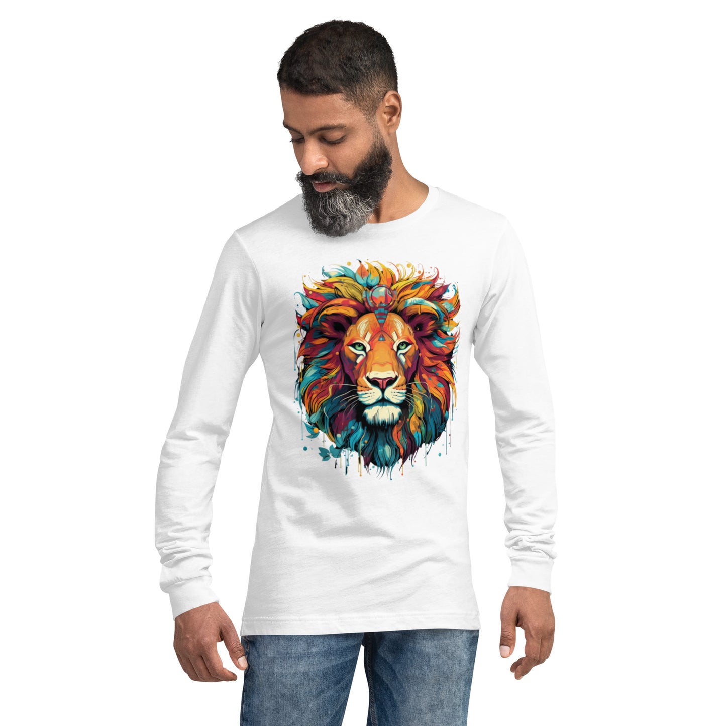 Sr. Dazzling the Lion - Unisex Long Sleeve Tee
