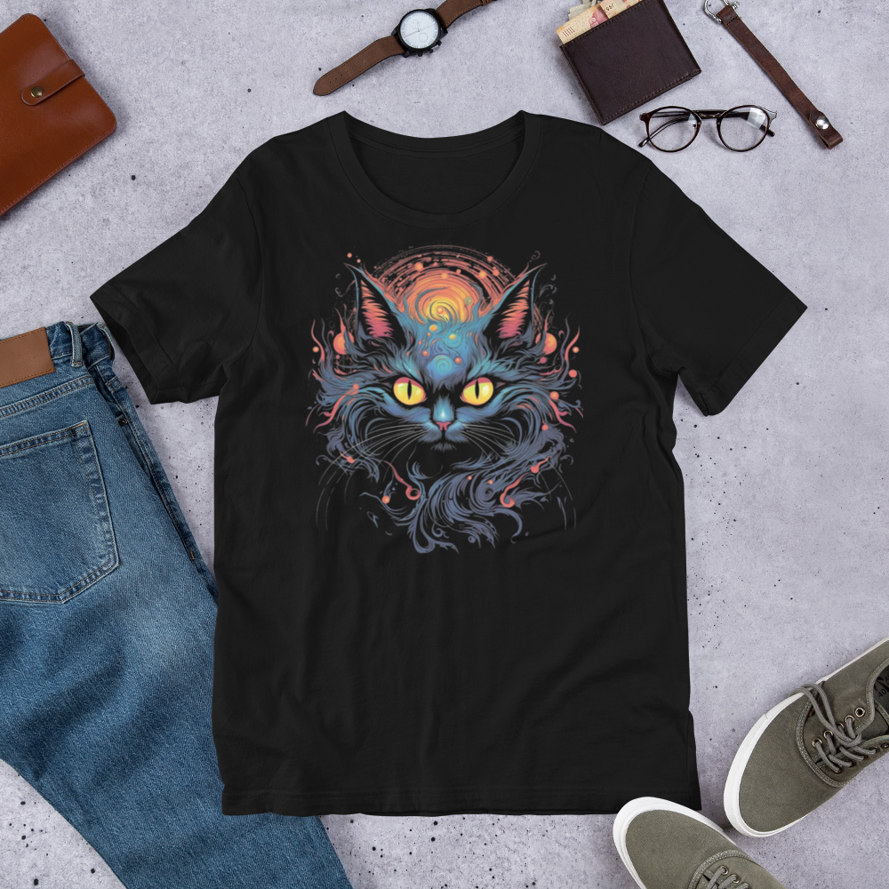 Unisex t-shirt  "Air" The Black Cat