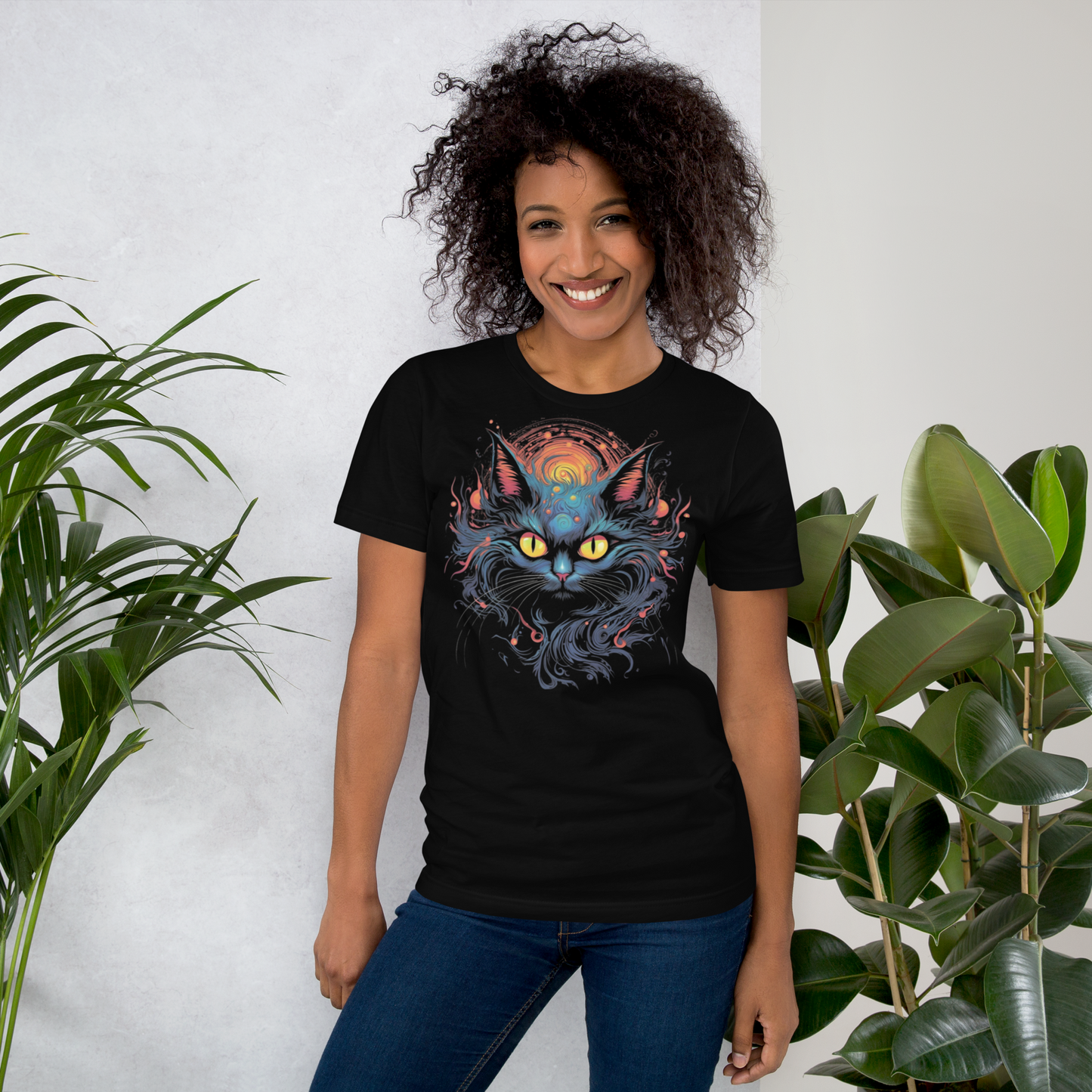 Unisex t-shirt  "Air" The Black Cat