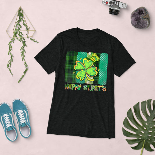 St. Patrick's, Happy St. Pat's, Unisex Short Sleeve, T-shirt