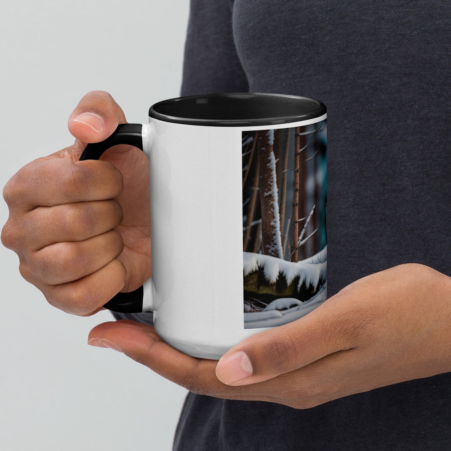 Snowshoe Hare - Mug with Color Inside