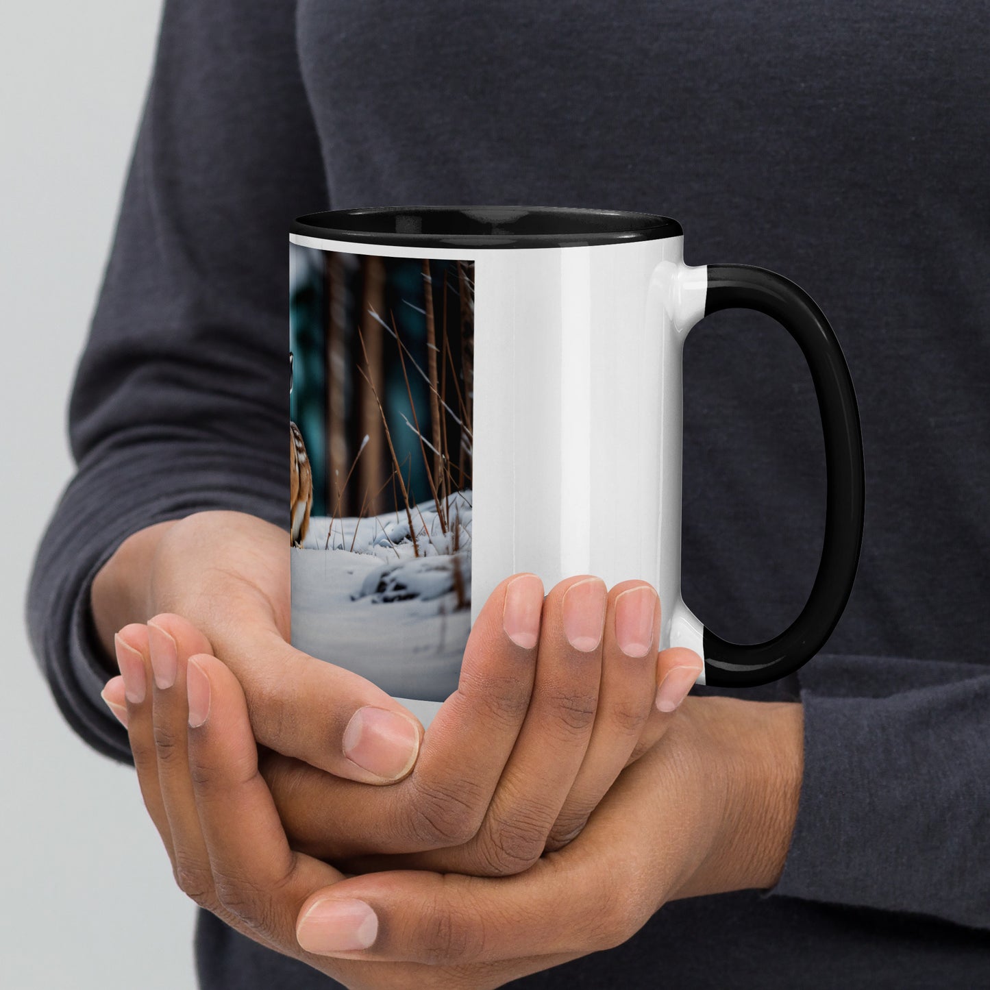 Snowshoe Hare - Mug with Color Inside