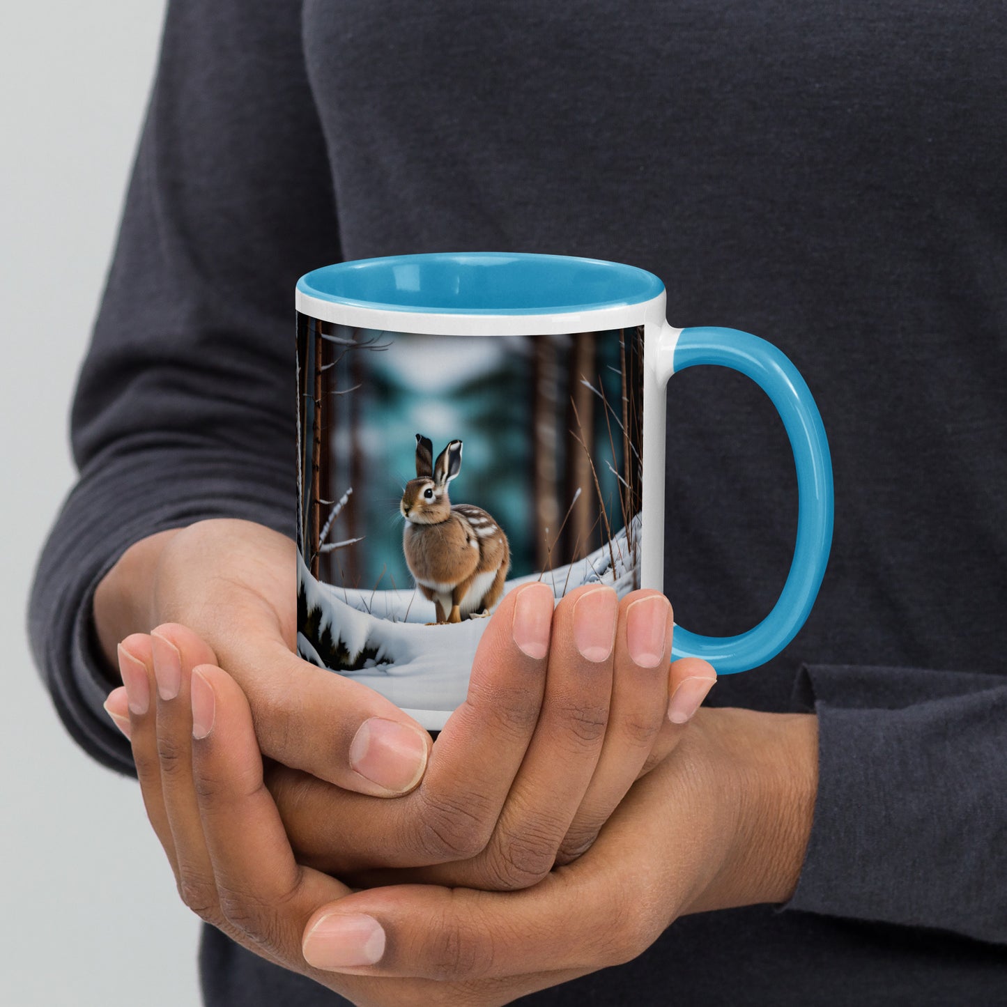 Snowshoe Hare - Mug with Color Inside