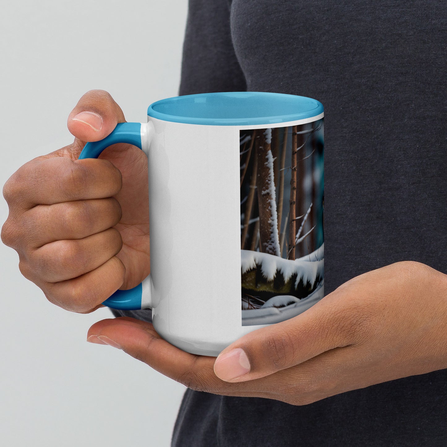 Snowshoe Hare - Mug with Color Inside