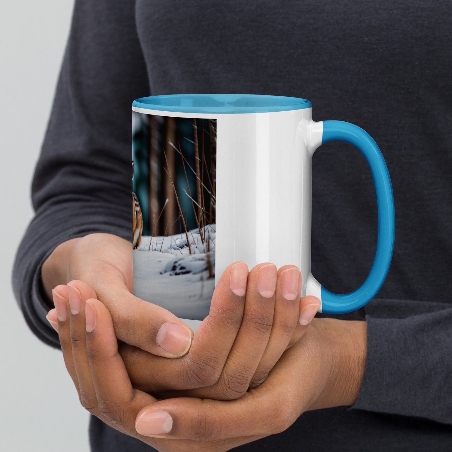Snowshoe Hare - Mug with Color Inside