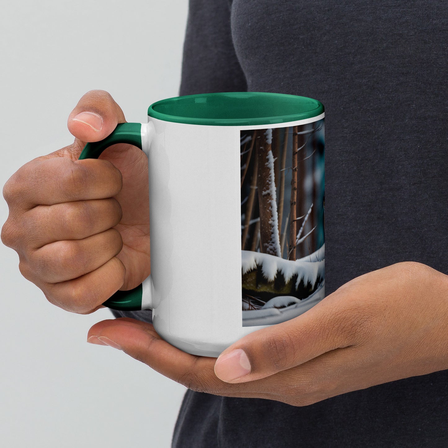 Snowshoe Hare - Mug with Color Inside