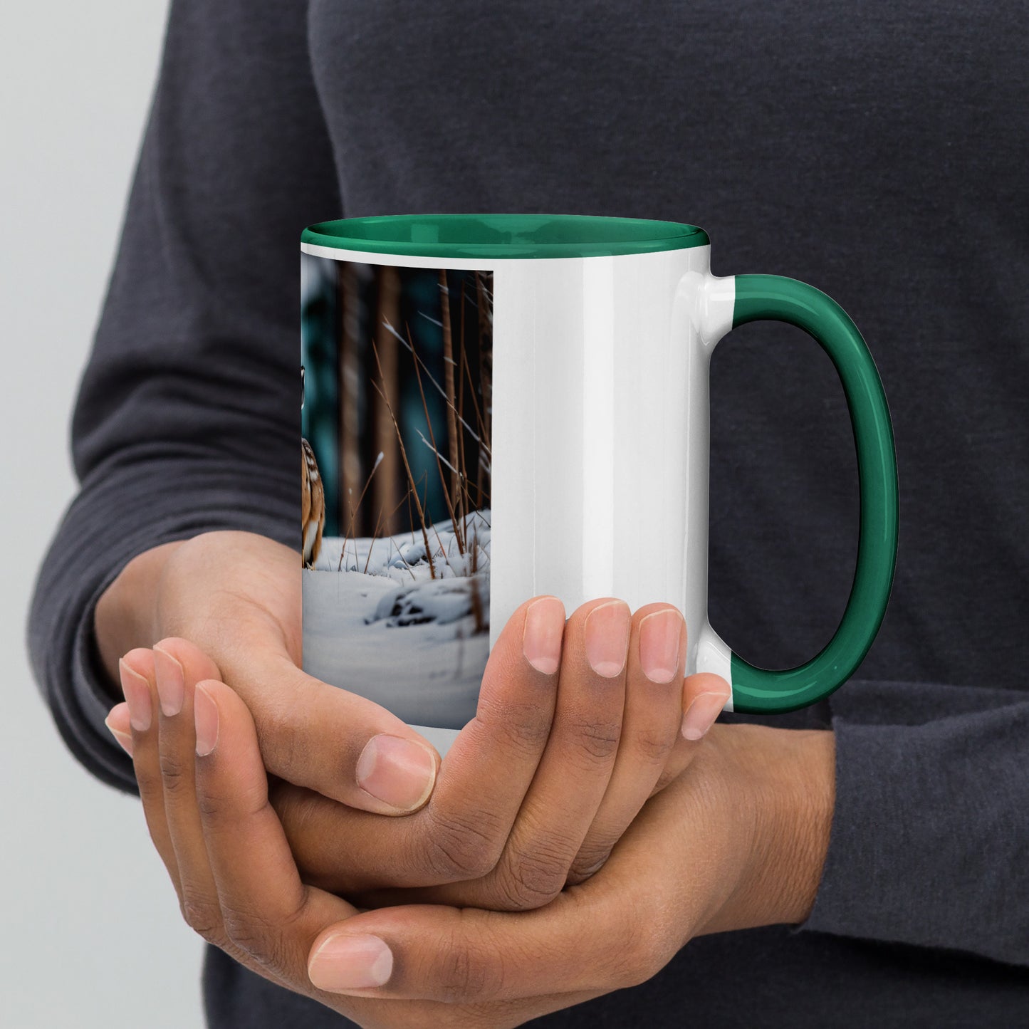 Snowshoe Hare - Mug with Color Inside