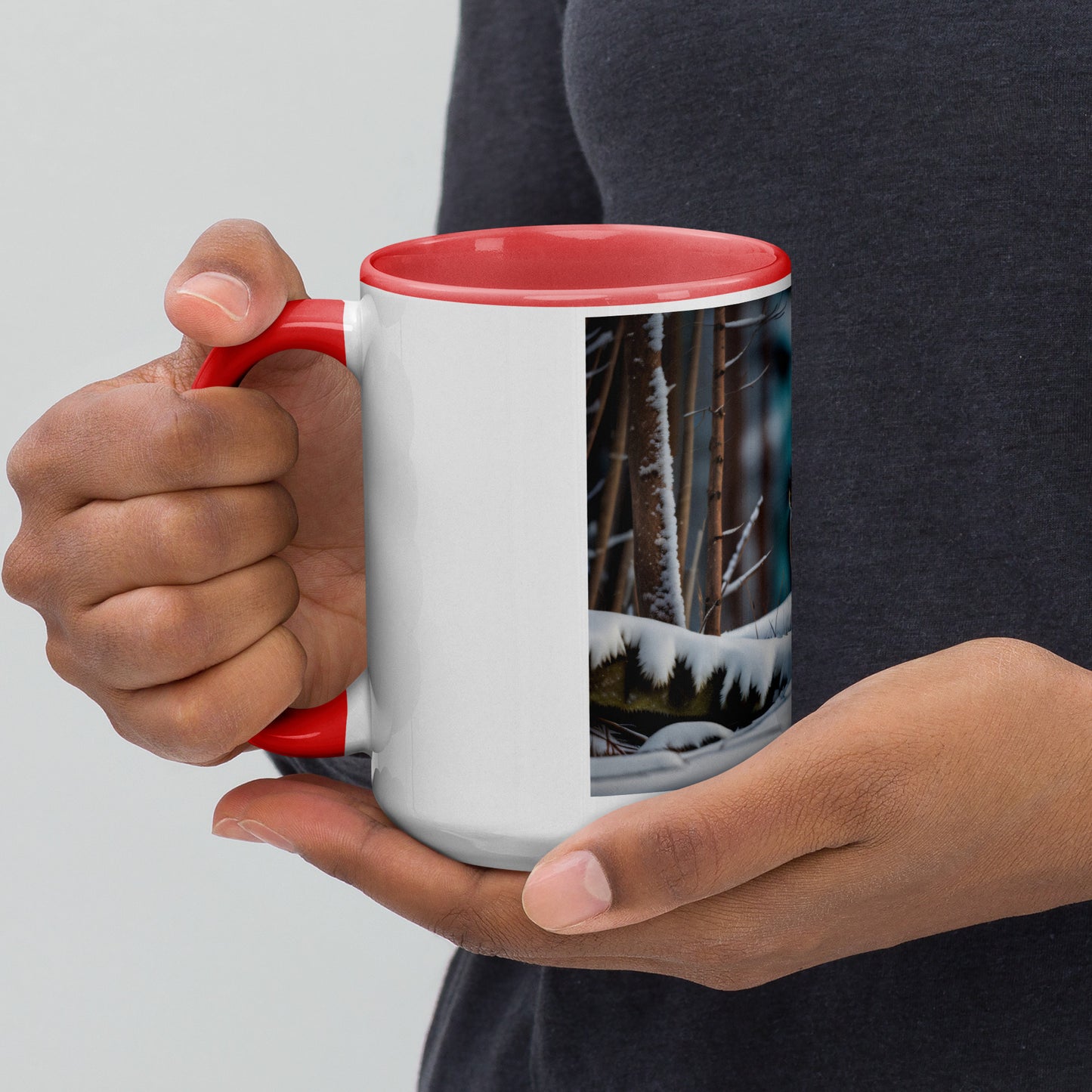 Snowshoe Hare - Mug with Color Inside