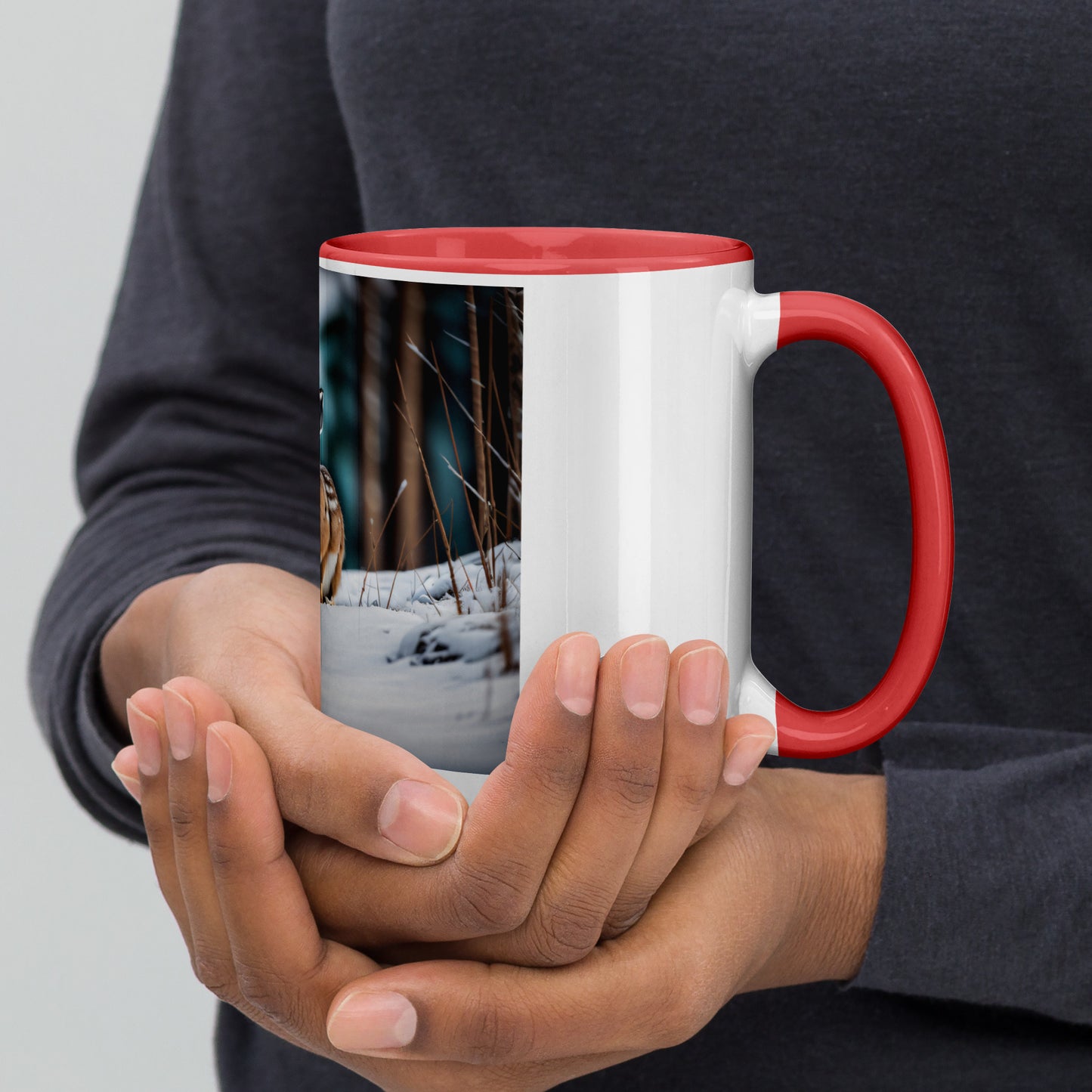 Snowshoe Hare - Mug with Color Inside