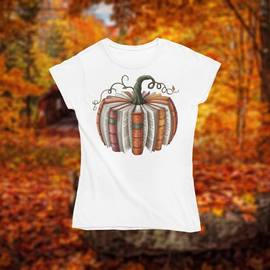 Softstyle, Unisex T-Shirt "Pumpkin with Pages" for Halloween Gildan 64000