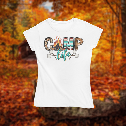 Softstyle, Unisex T-Shirt "Camp Life" Gildan 64000