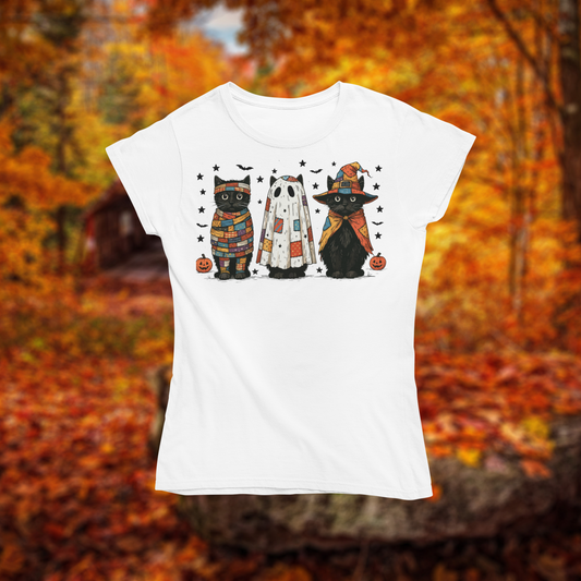 Short-Sleeve Unisex T-Shirt "Patchwork Black Cats"