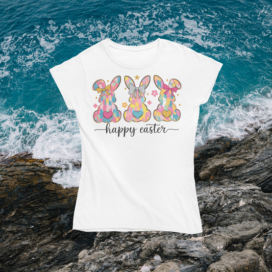 Unisex classic tee "3 Coquette Easter Bunny Buttons"