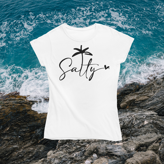 Unisex classic tee "Salty letters with design"