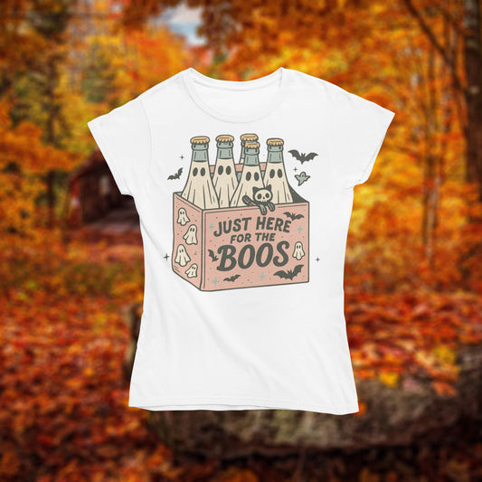 Short-Sleeve Unisex T-Shirt "Just here for the BOOS" Halloween Gildan 64000
