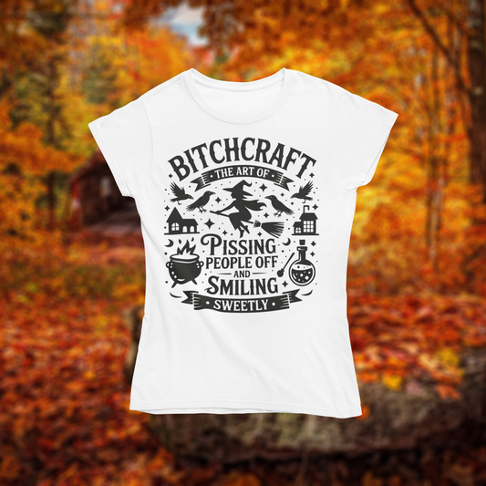 Short-Sleeve Unisex T-Shirt "Bitchcraft the Art of" for Halloween Gildan Softstyle 64000