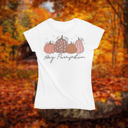 Short-Sleeve Unisex T-Shirt "Hey Pumpkin" for Halloween Softstyle Gildan 64000