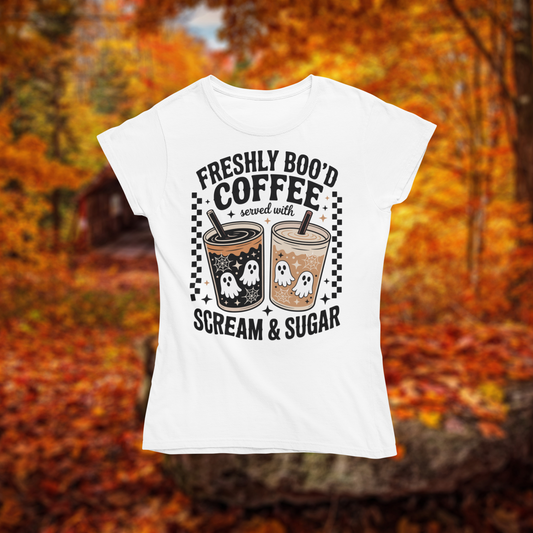 Softstyle, Unisex T-Shirt "Freshly Boo'd Coffee" Gildan 64000