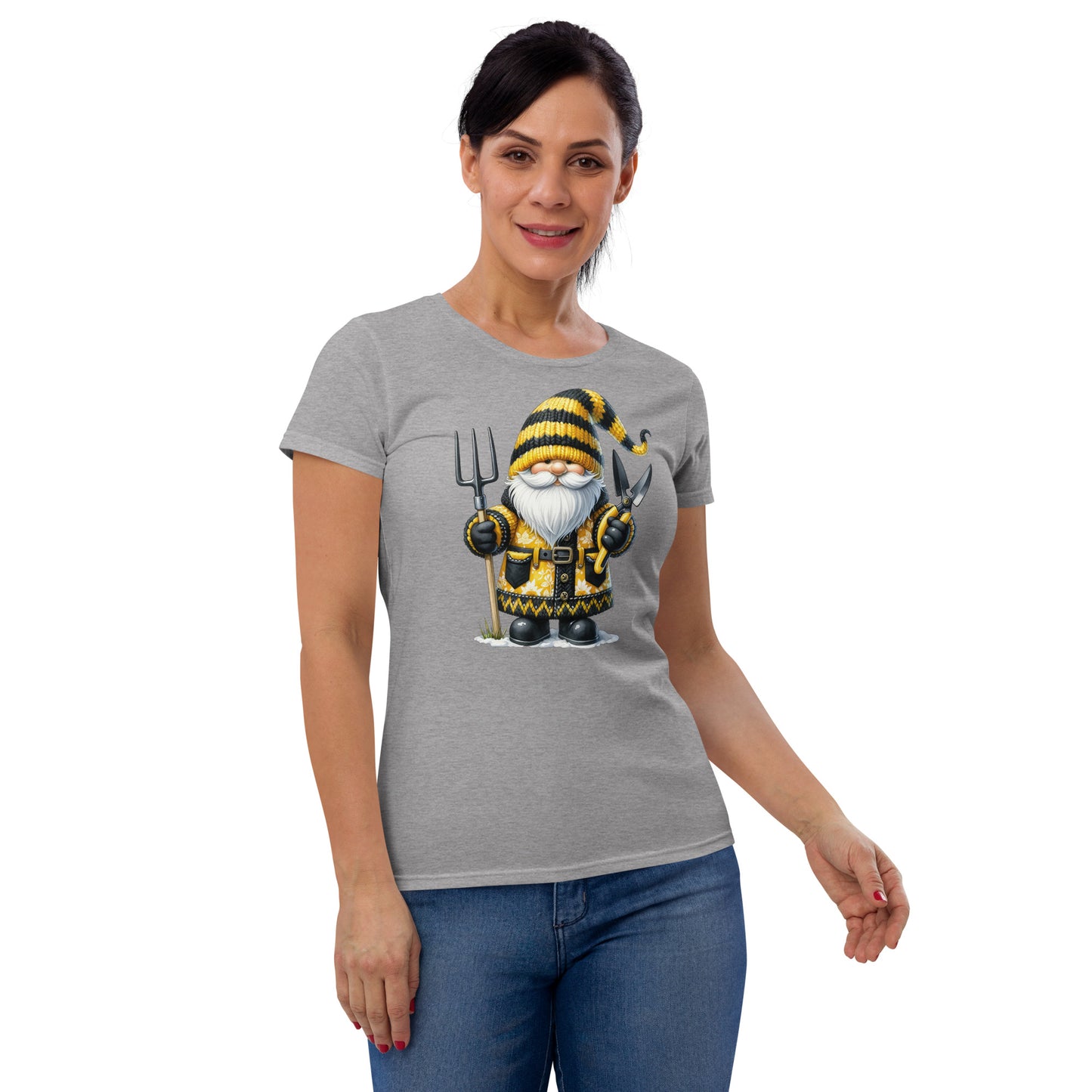 Women's Short Sleeve T-Shirt  "Bee & Honey" Gnomes #6