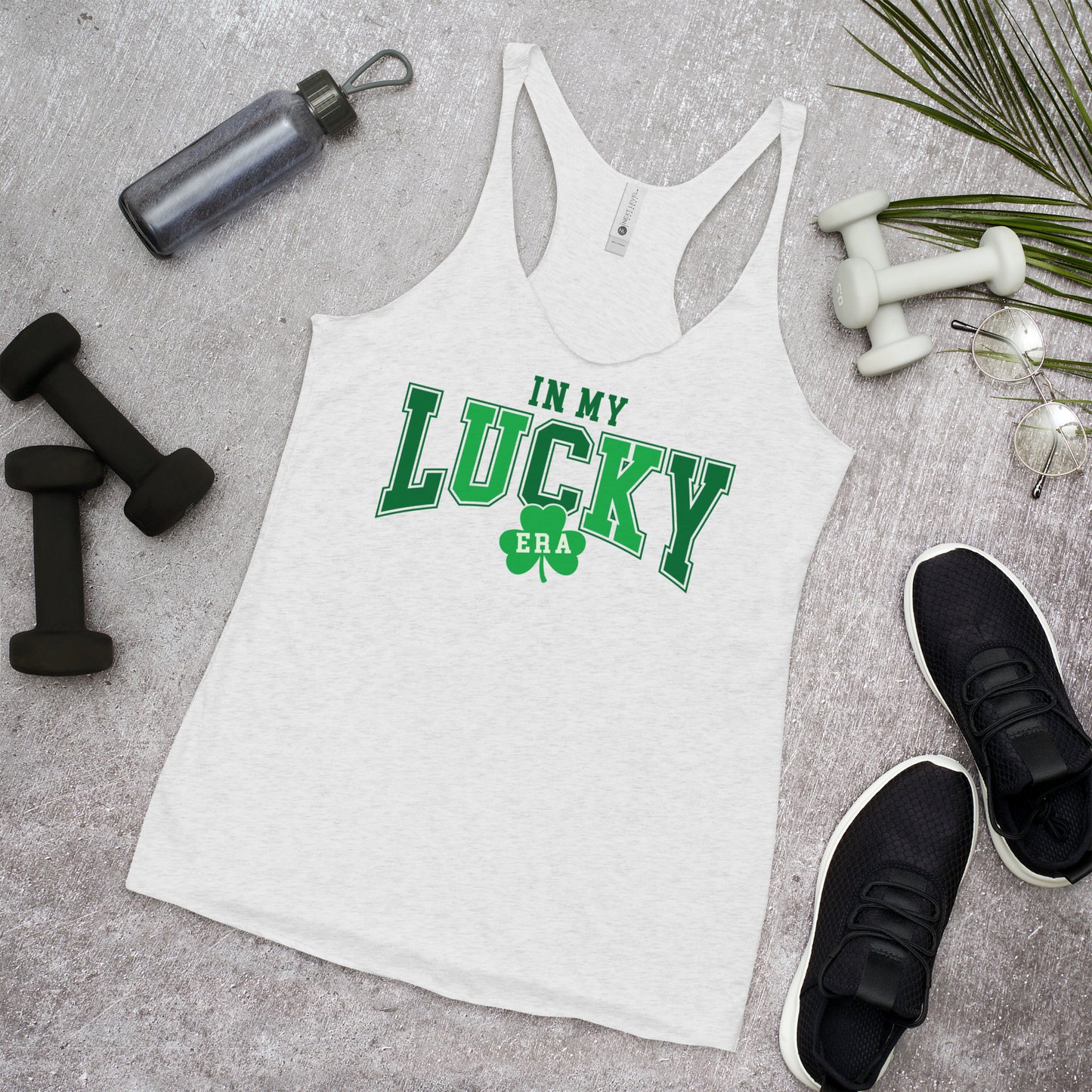 St. Patrick's, I'm Lucky, Retro, Women's Racerback Tank