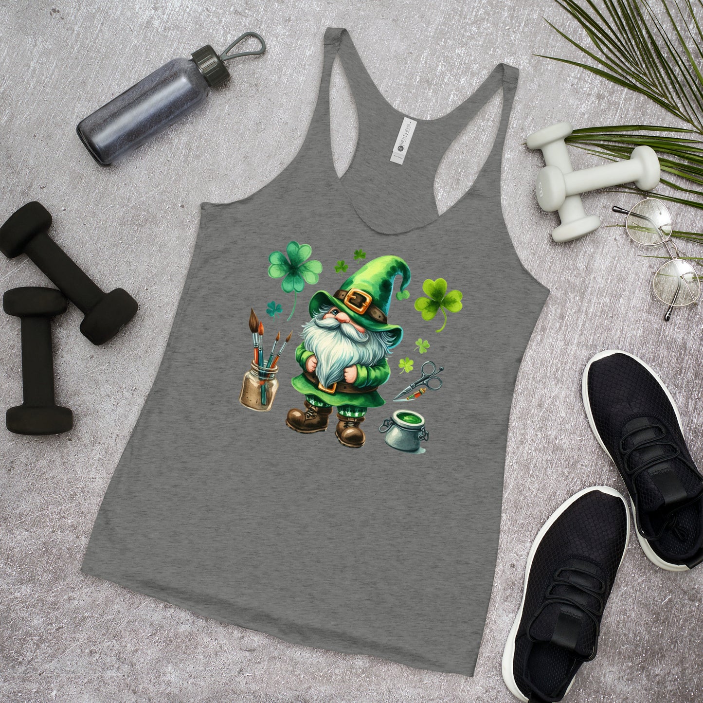 St. Patrick's, Creative Gnome, Women's Racerback Tank