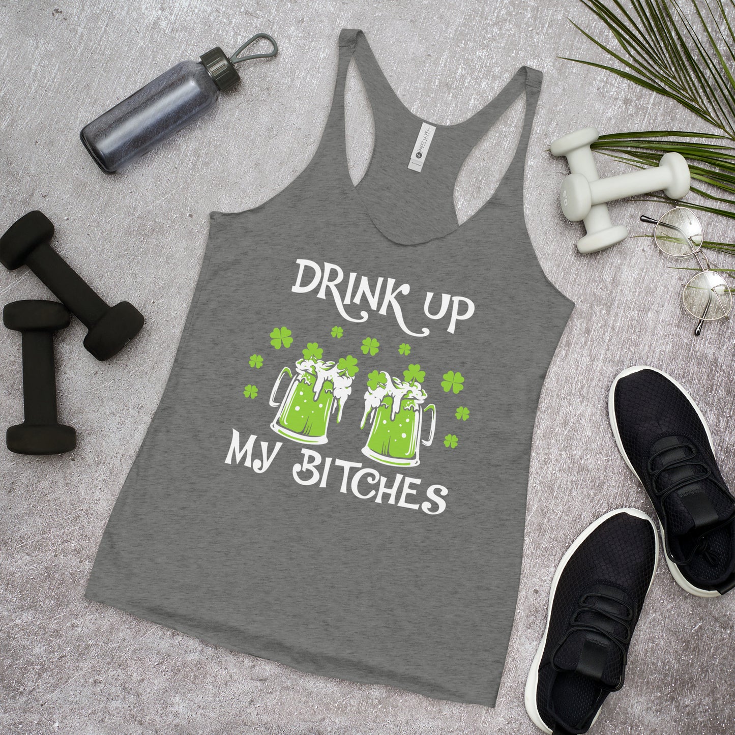 St. Patrick's, Drink Up, Women's Racerback Tank