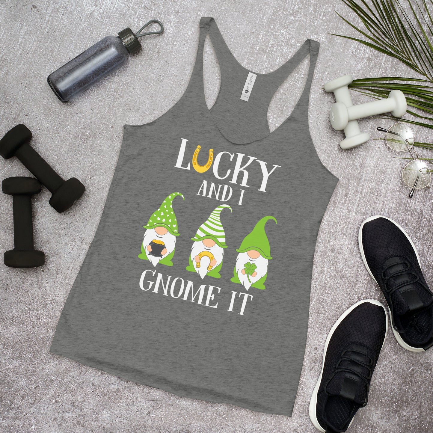 St. Patrick's, Lucky and I, Women's Racerback Tank