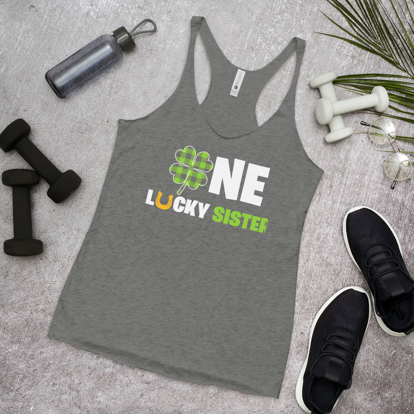 St. Patrick's, One Lucky Sister, Women's Racerback Tank