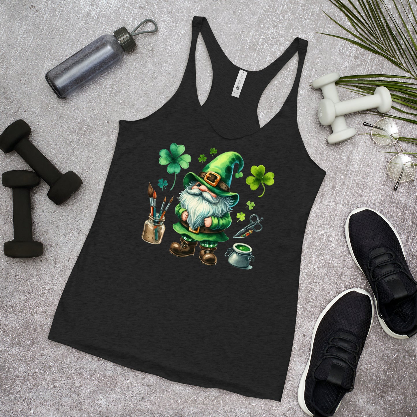 St. Patrick's, Creative Gnome, Women's Racerback Tank