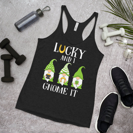 St. Patrick's, Lucky and I, Women's Racerback Tank