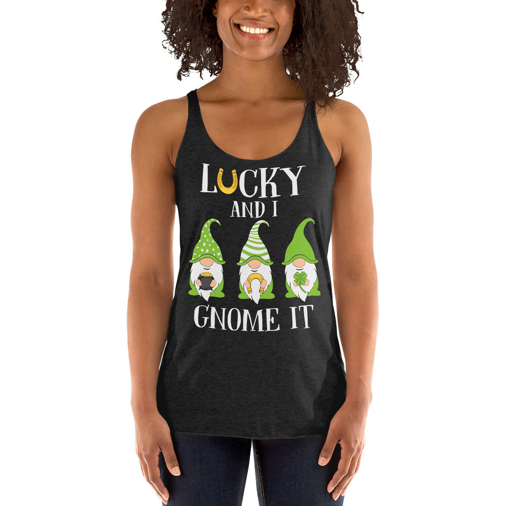 St. Patrick's, Lucky and I, Women's Racerback Tank