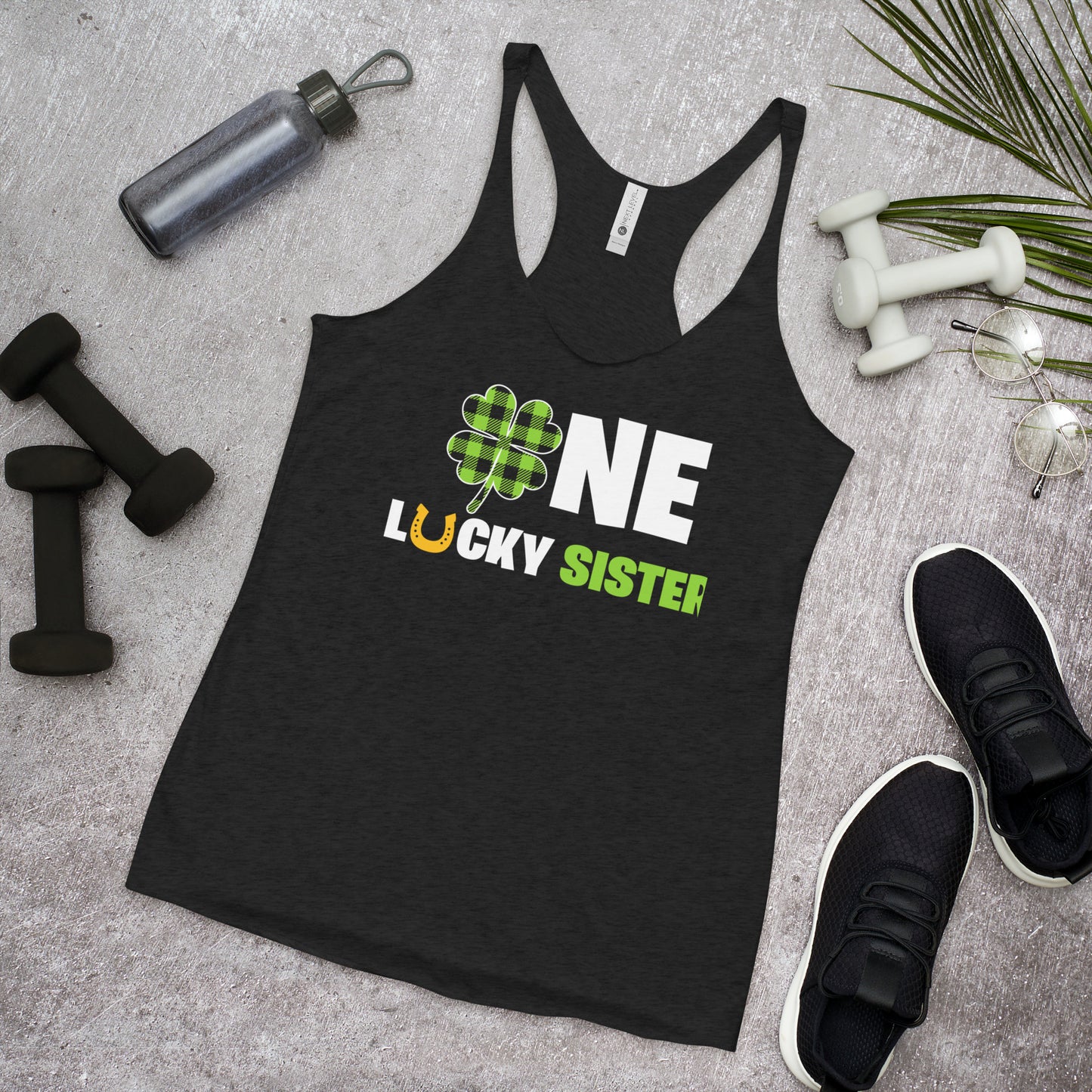 St. Patrick's, One Lucky Sister, Women's Racerback Tank