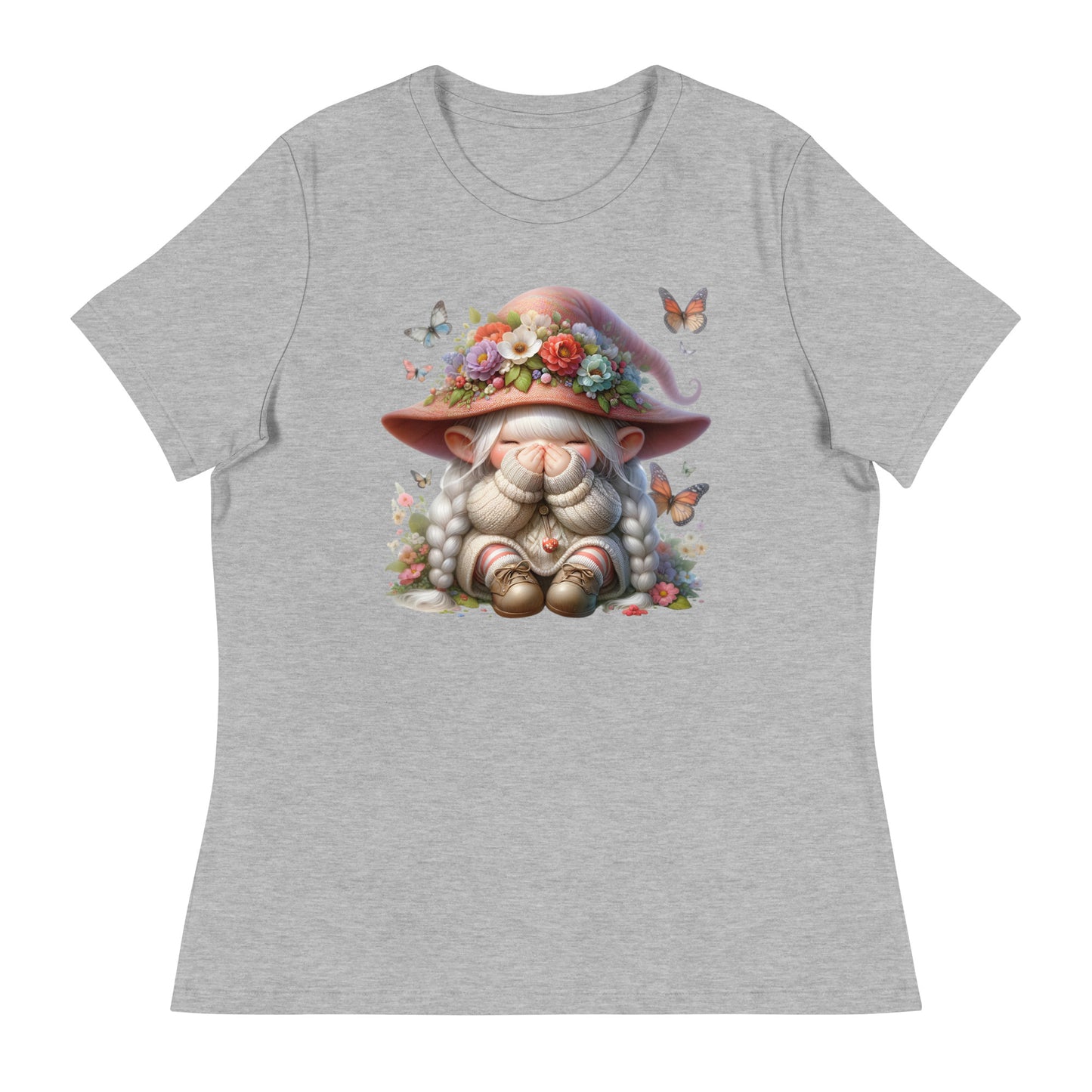 Women's Relaxed T-Shirt "Spring Gnomes" 02