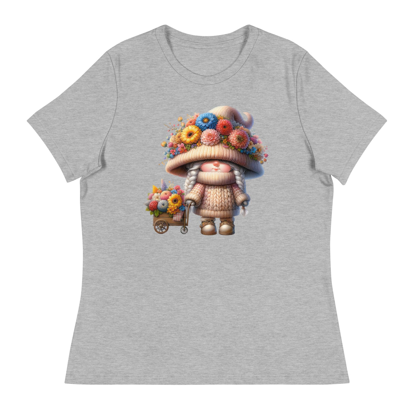 Women's Relaxed T-Shirt "Spring Gnomes" 06