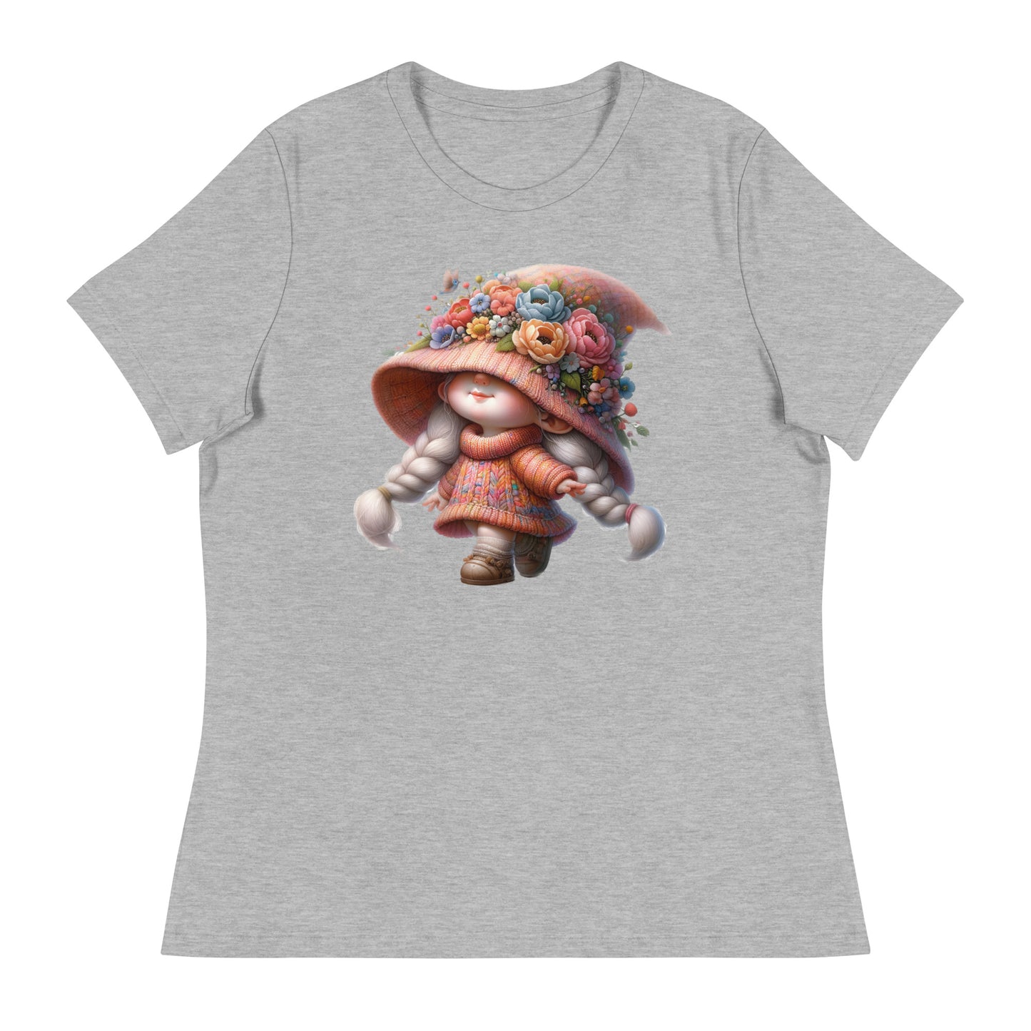 Women's Relaxed T-Shirt "Spring Girl Gnomes" #10