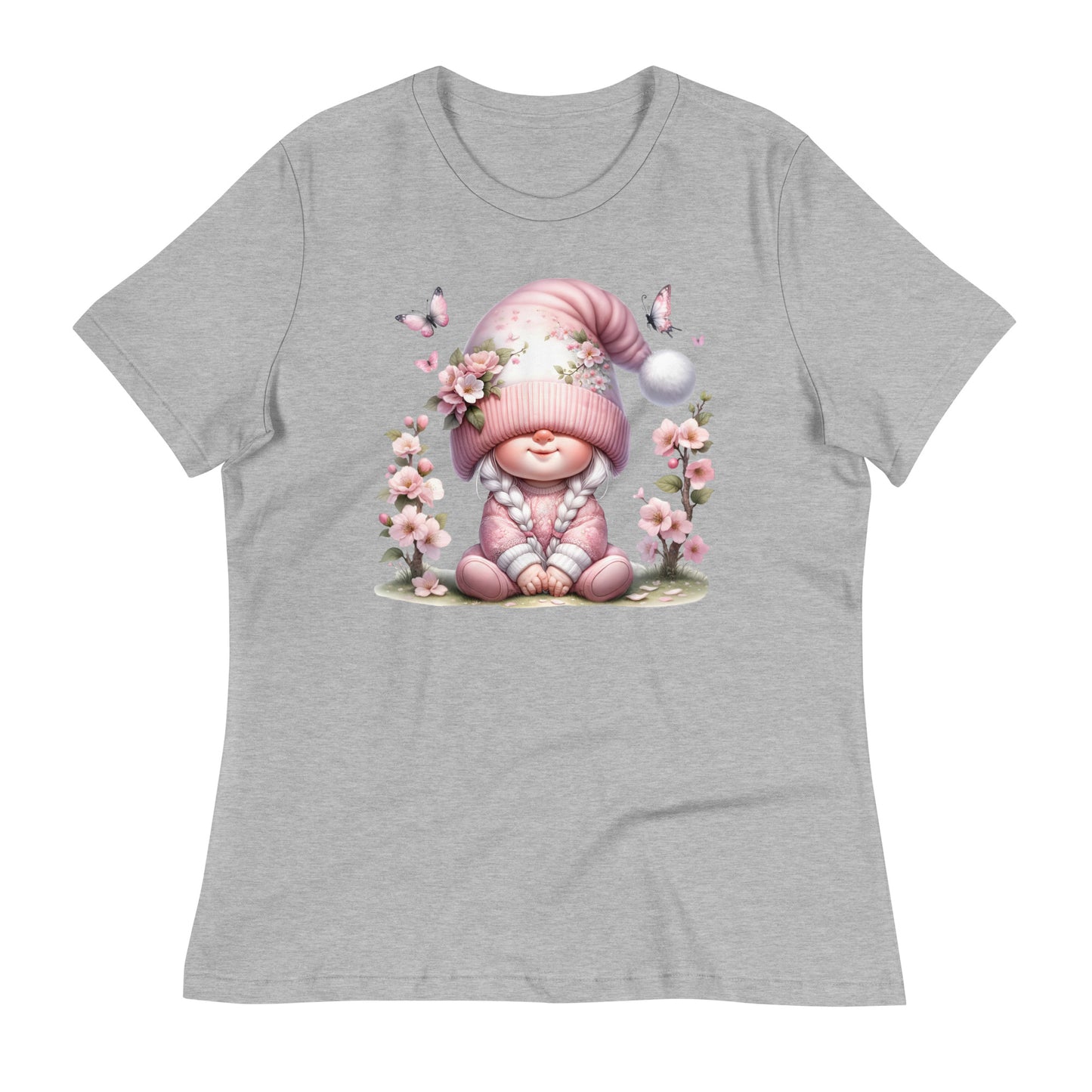 Women's Relaxed T-Shirt "Cherry Blossom Gnomes" #6