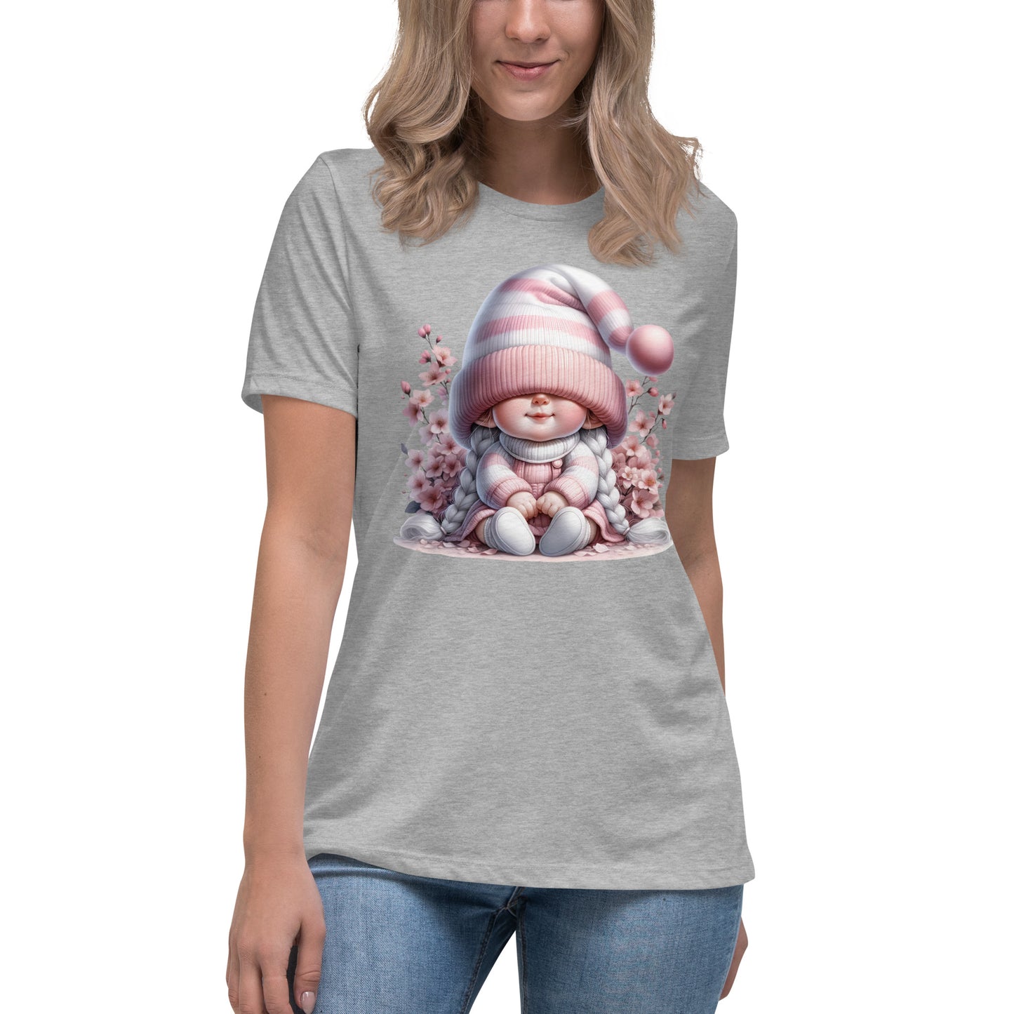 Women's Relaxed T-Shirt "Cherry Blossom Gnomes" #11