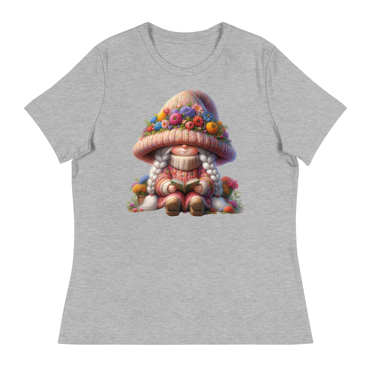 Women's Relaxed T-Shirt "Spring Girl Gnomes" #12