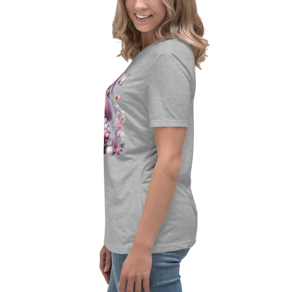 Women's Relaxed T-Shirt "Cherry Blossom Gnomes" #10