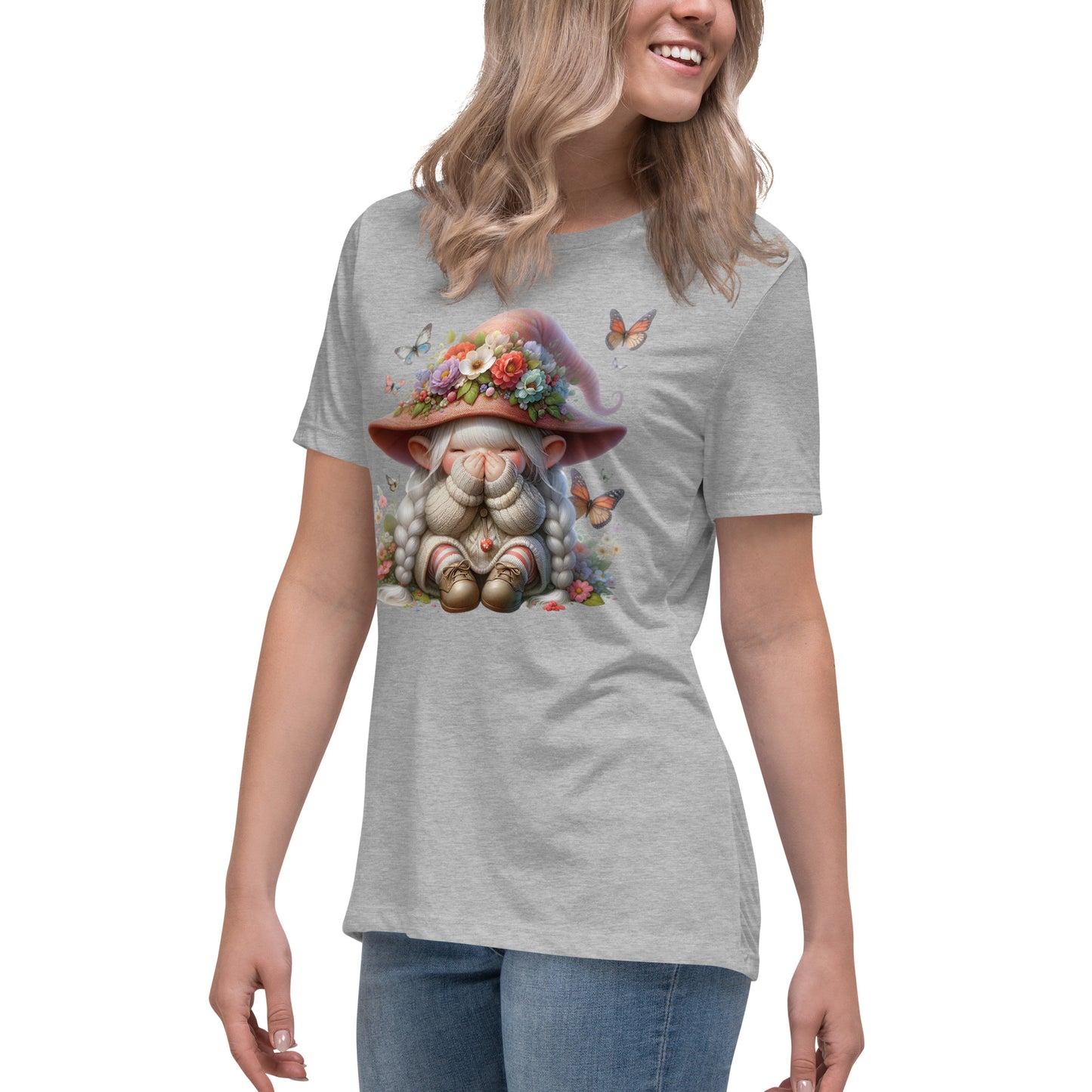Women's Relaxed T-Shirt "Spring Gnomes" 02