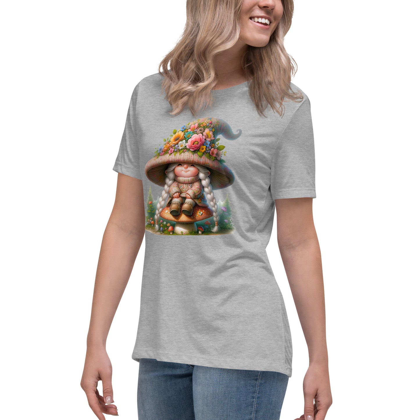 Women's Relaxed T-Shirt "Spring Gnomes" 05