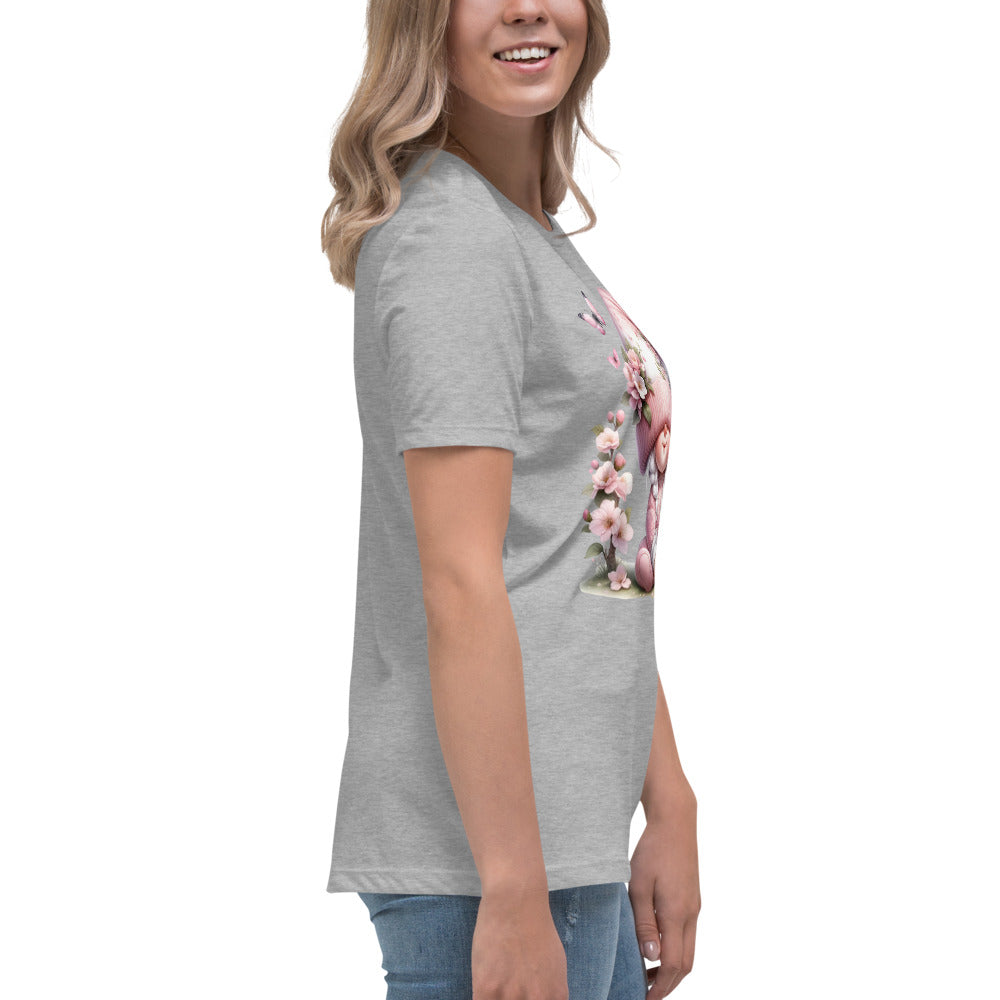 Women's Relaxed T-Shirt "Cherry Blossom Gnomes" #6
