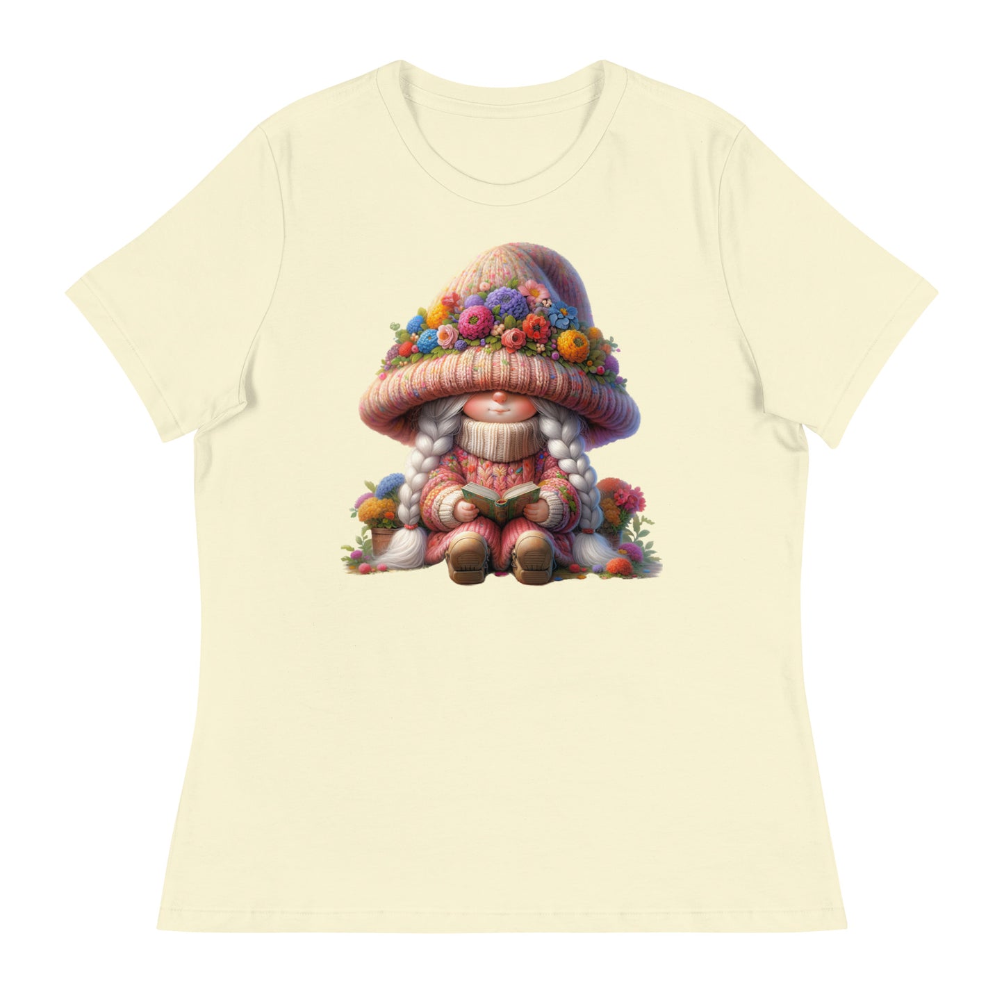 Women's Relaxed T-Shirt "Spring Girl Gnomes" #12