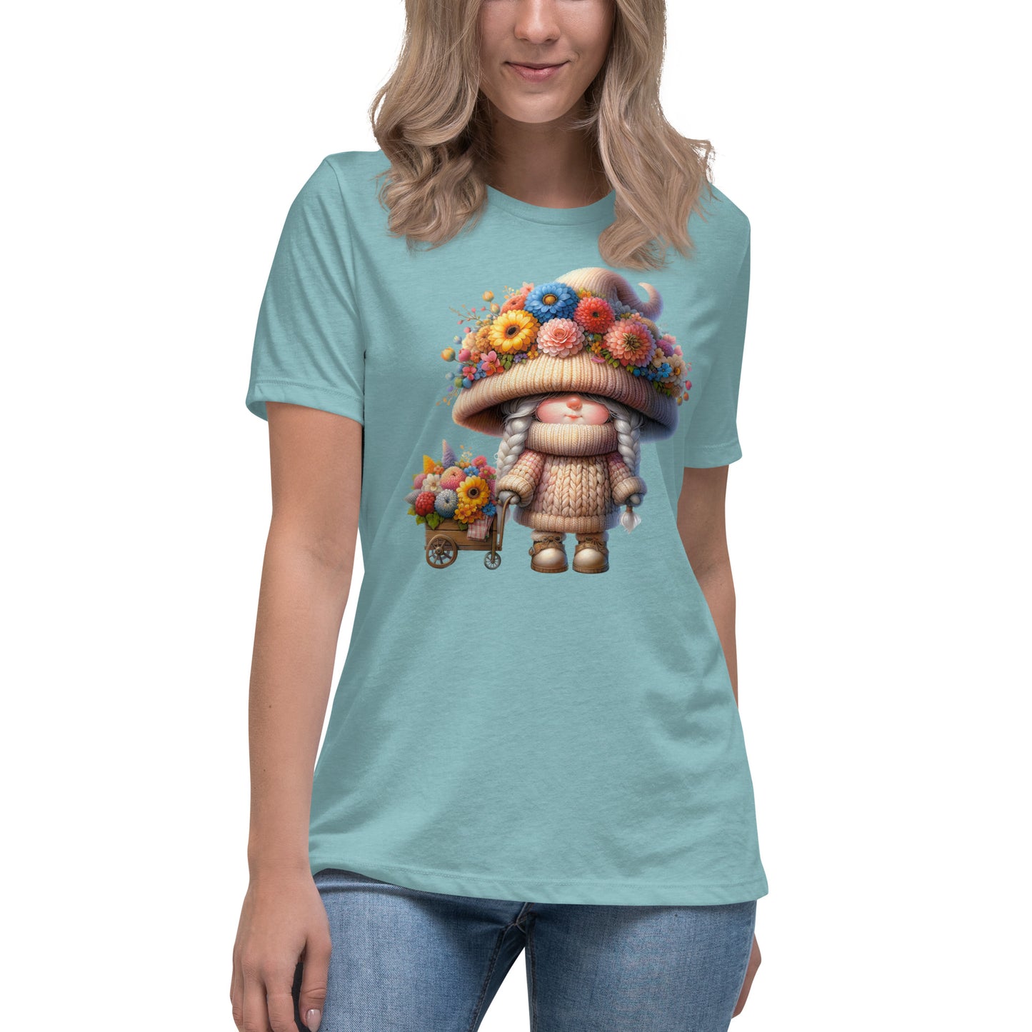 Women's Relaxed T-Shirt "Spring Gnomes" 06