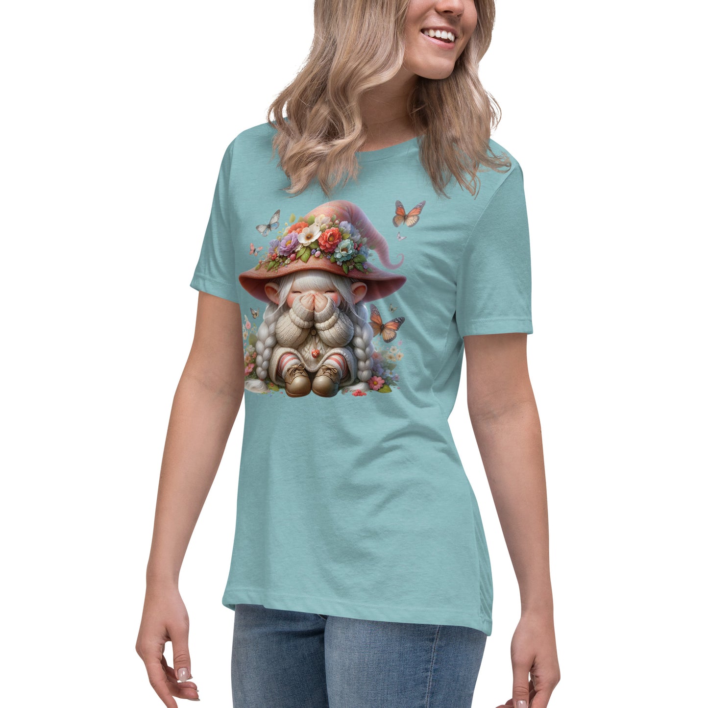 Women's Relaxed T-Shirt "Spring Gnomes" 02